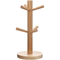 Premier Housewares 6-cup tazas con diseño de árbol de caucho- marrón
